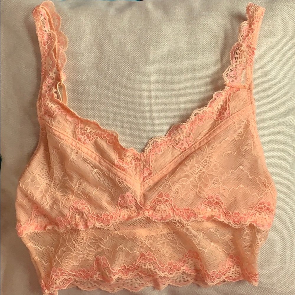 peach bralette